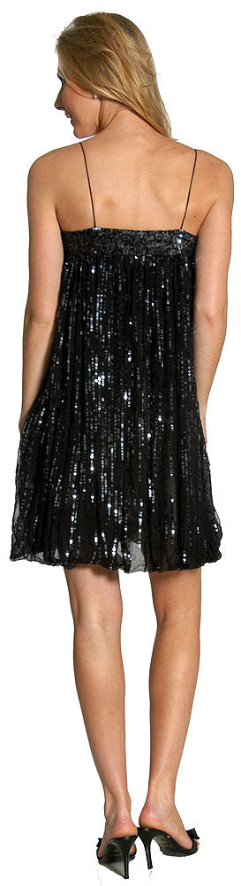 Image of Cocktail High Waist Bubble Dress back in Black