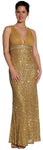 Main image of Studded Empress Formal Prom Dress With Shirred Bust