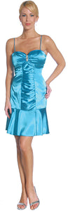 Main image of Short Shirred Cocktail Dress
