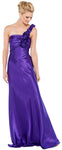 Main image of Floral One Shoulder Full Length Formal Bridesmaid Dress