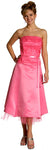 Main image of Strapless Princess Cut Two Piece Formal Party Dress