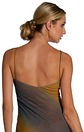 Back image of Two Tone Asymmetric Formal Dress