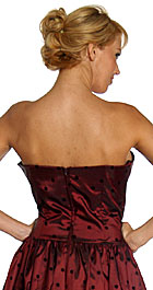 Back image of Off-shouldered Short Cocktail Dress