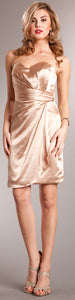 Main image of Strapless Wrap Around Short Bridesmaid Party Dress