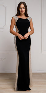 Main image of Silhouette Styles Prom Gown With Rhinestone Accents
