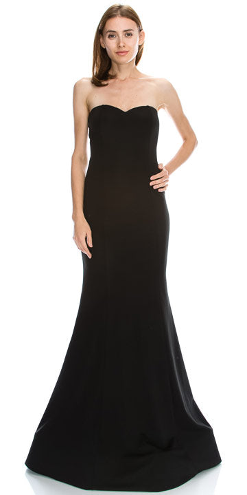 Main image of Strapless Sweetheart Neck Floor Length Formal Evening Dress