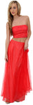 Main image of Criss Crossed Strapless 2 Pc Dress