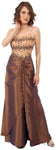 Main image of Sheer Mesh Top With Taffeta Overlap Skirt Formal Prom Dress