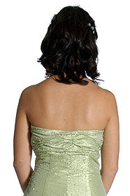 Back image of Strapless Ruched Bodice Prom Dress