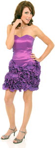 Main image of Short Flirty Ruffled Party Prom Dress