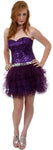 Main image of Strapless Sequined Short Party Cocktail Dress
