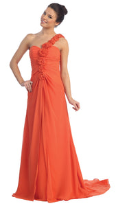 Main image of Off Shoulder Roman Prom Dress