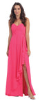 Main image of Strapless Pleated & Ruffled Long Bridesmaid Dress 